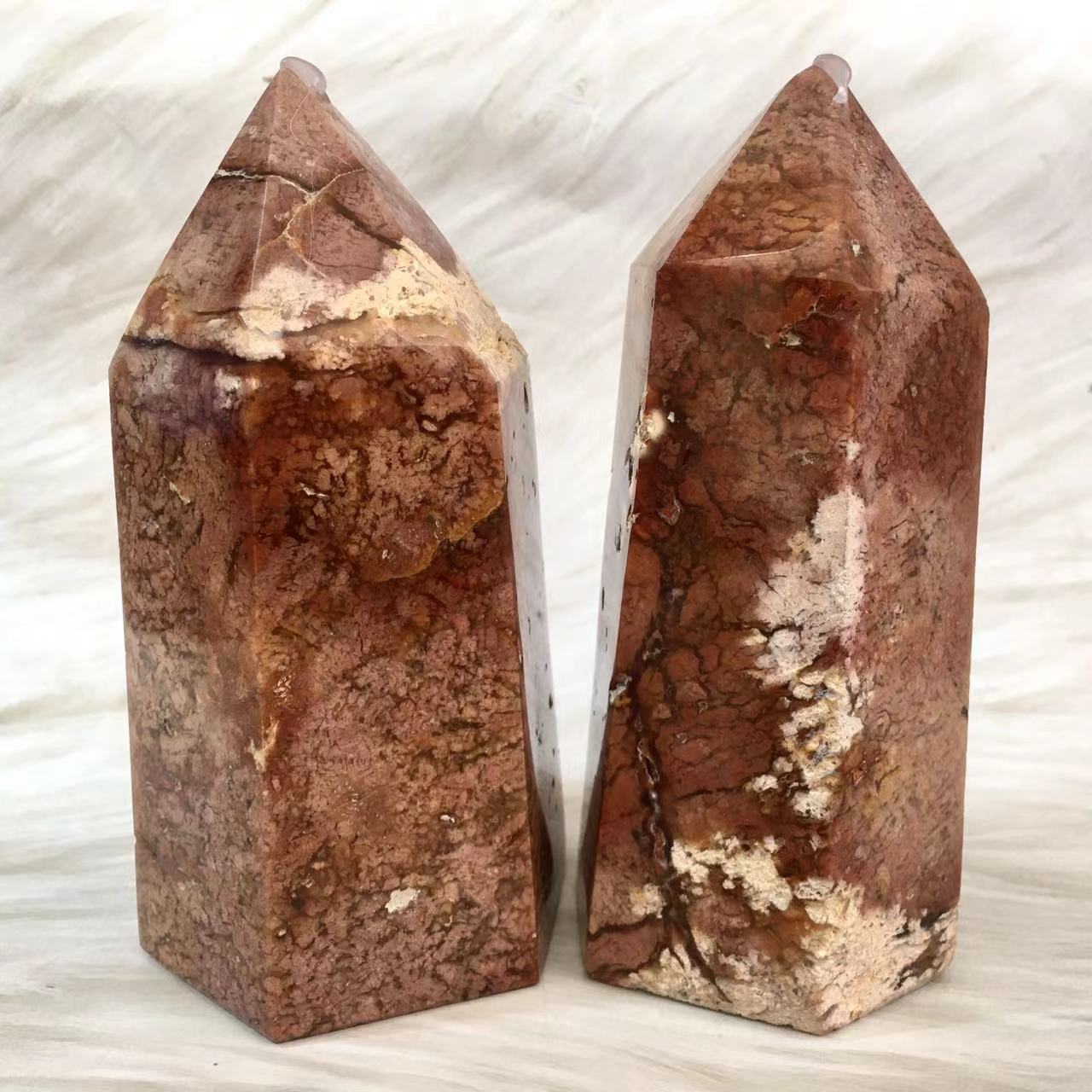 Wholesale ocean jasper natural crystals tower for decoration 1kg