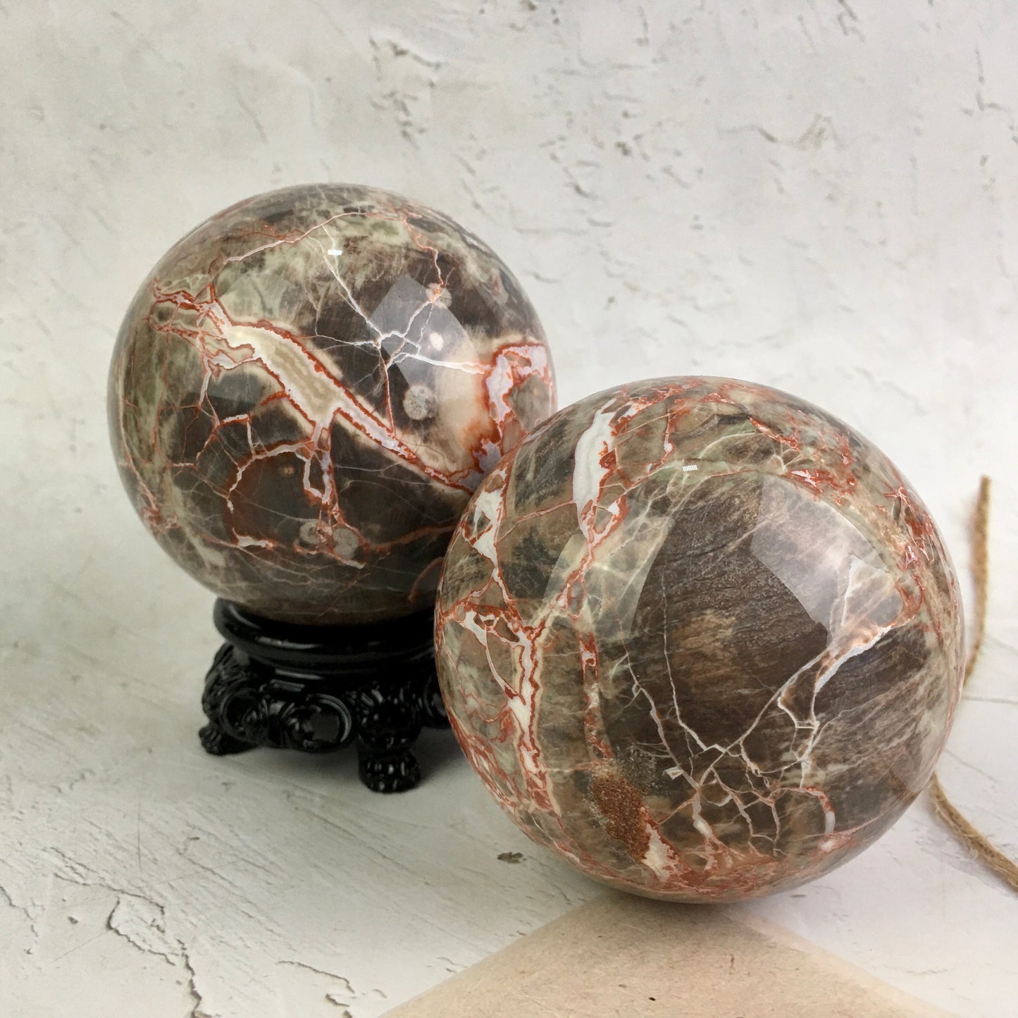 Wholesale Natural Healing Money agate sphere for decoration 1kg