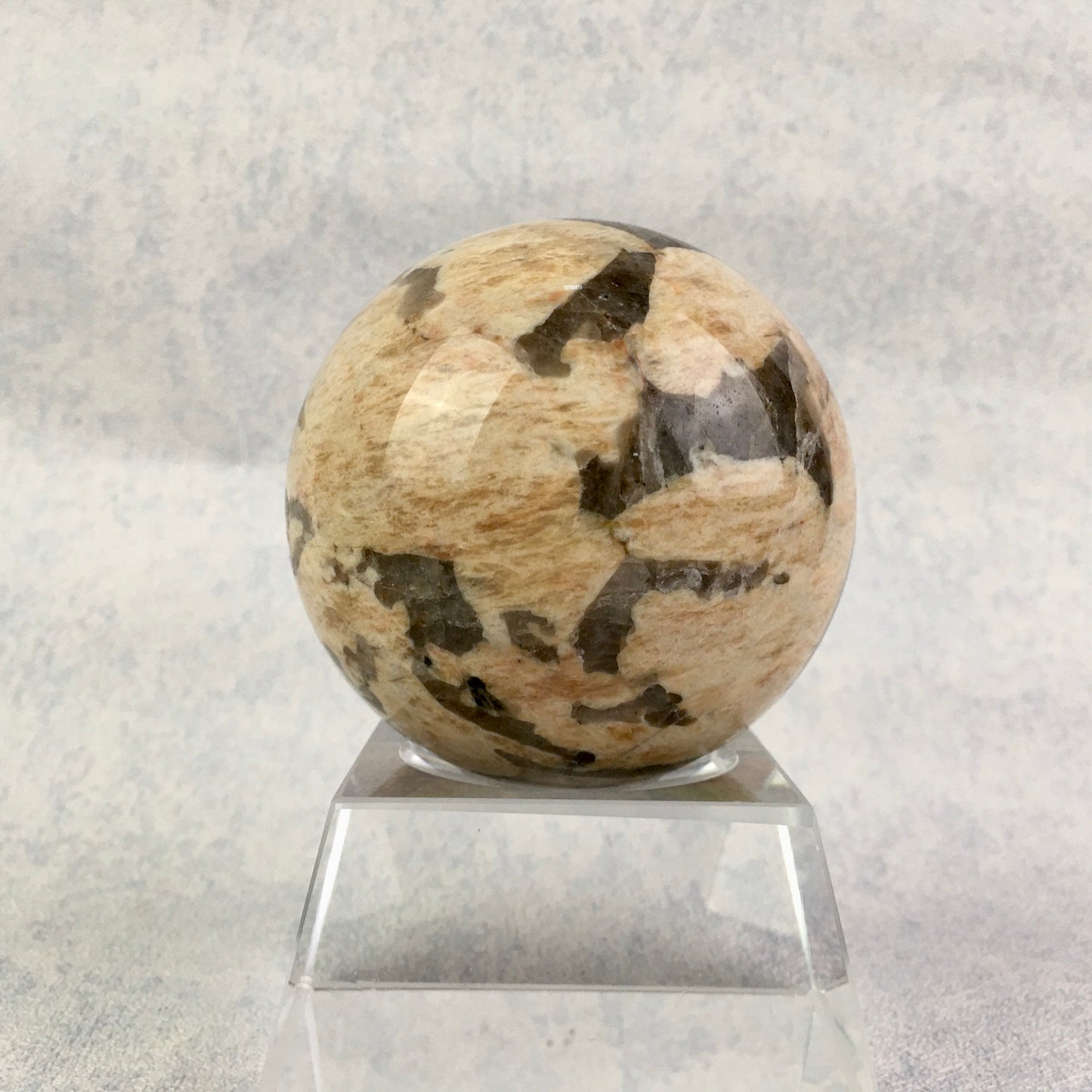Wholesale high quality reiki natural Moonlight and calcite sphere for decoration 1kg