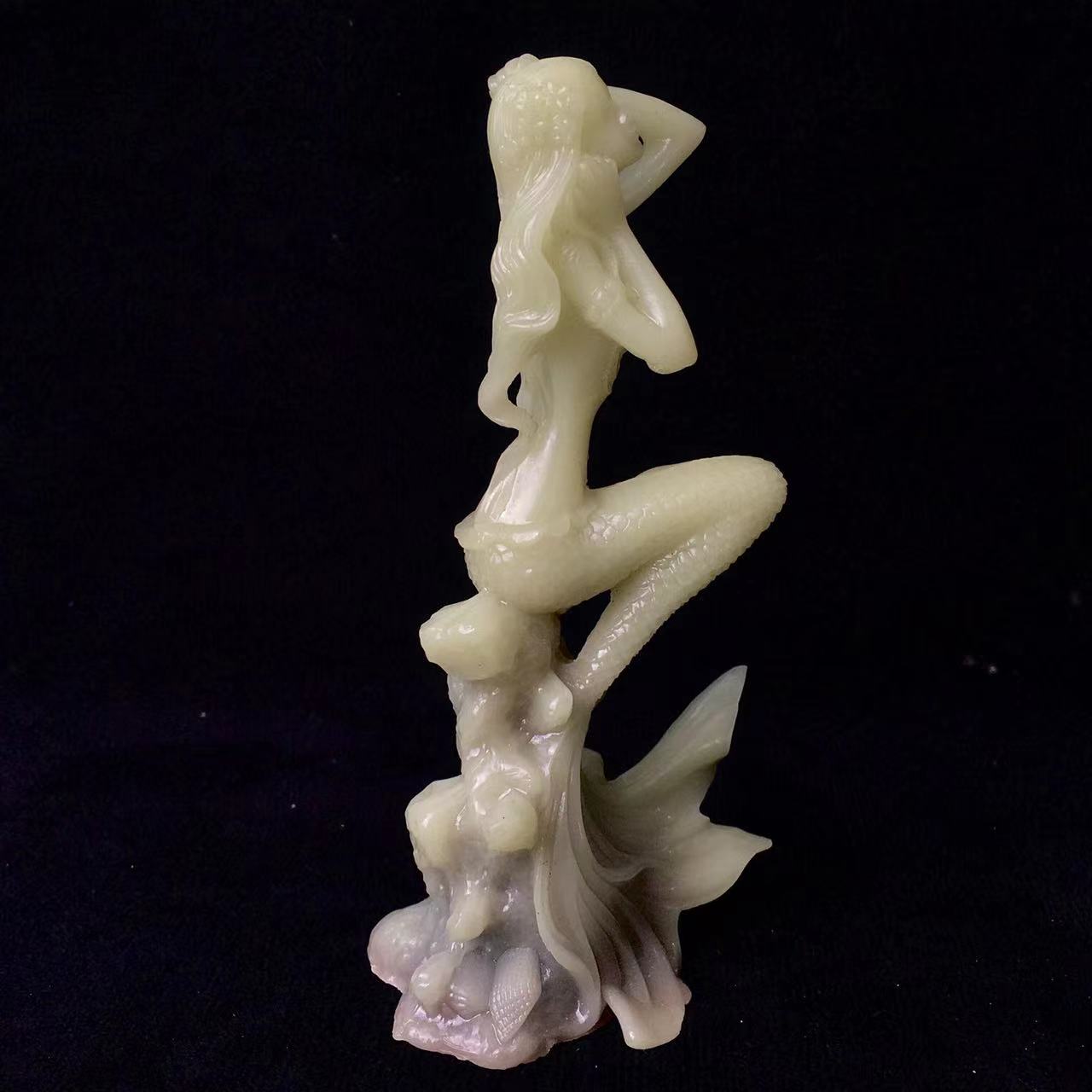 Wholesale Luminous Crystal Carving Mermaid For gift