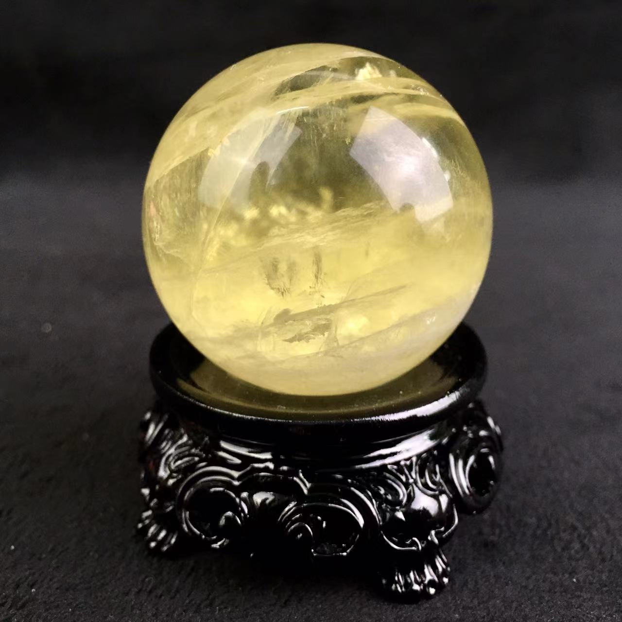 Wholesale natural citrine sphere quartz crystal sphere for decoraiotion 1kg