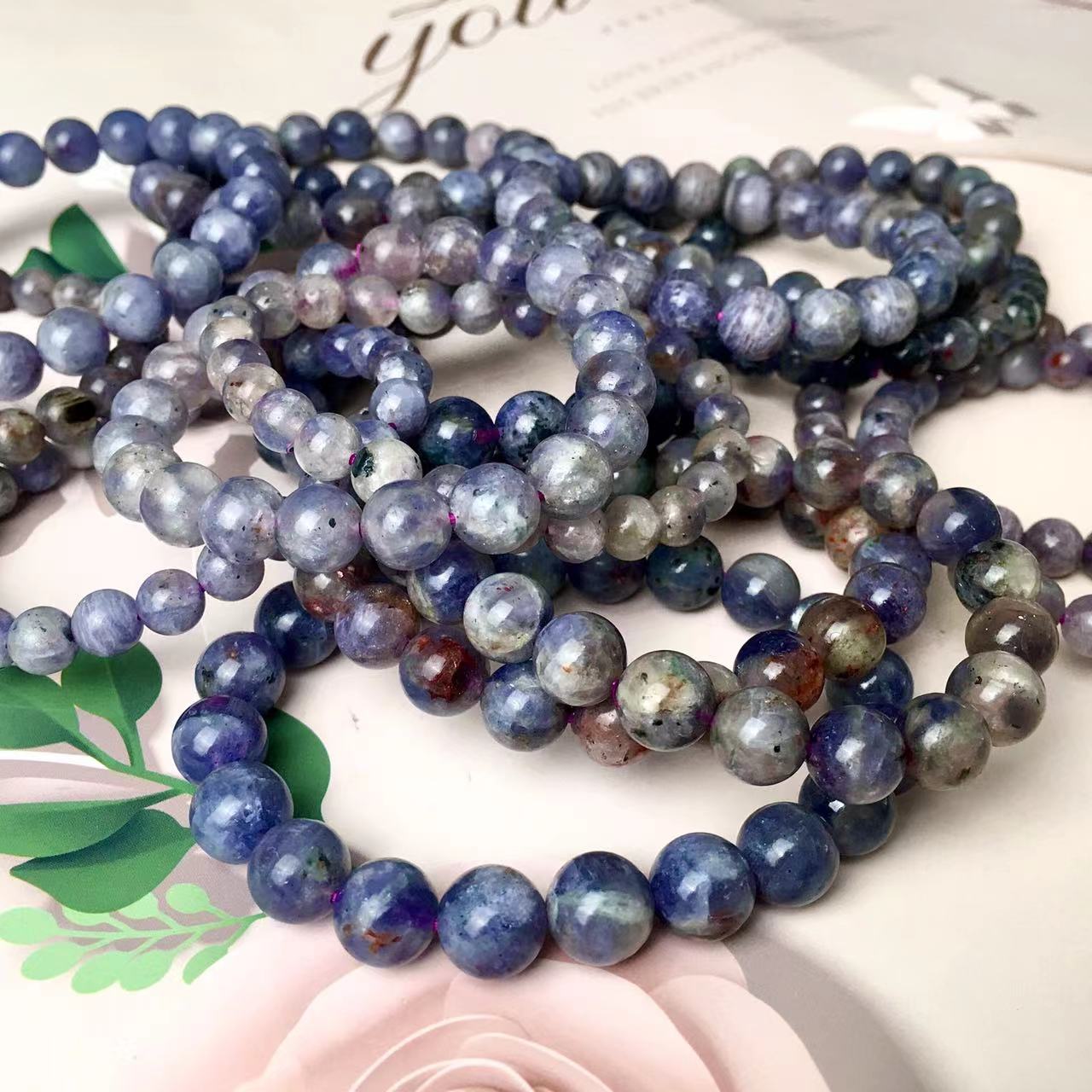 Wholesale Natural Tanzanite Stone7- 8mm Jewelry Charm A grade Tanzanite Bracelet For Women