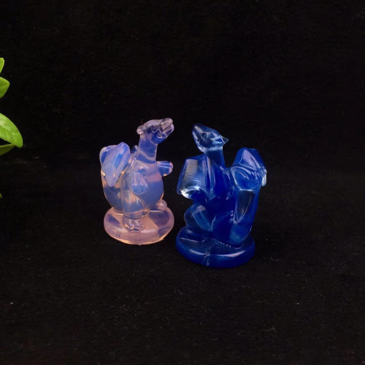 Natural Opal Gemstone Healing Stone Crystal Charizard Crafts Pokemon Characte