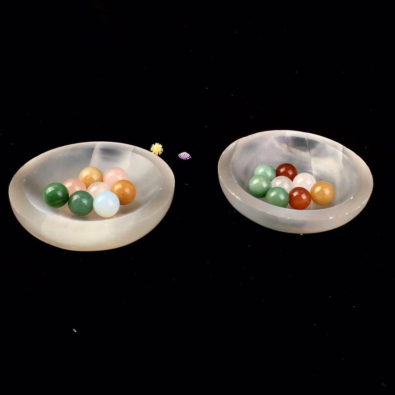 Wholesale high quality reiki natural crystal selenite bowl for decoraiotion