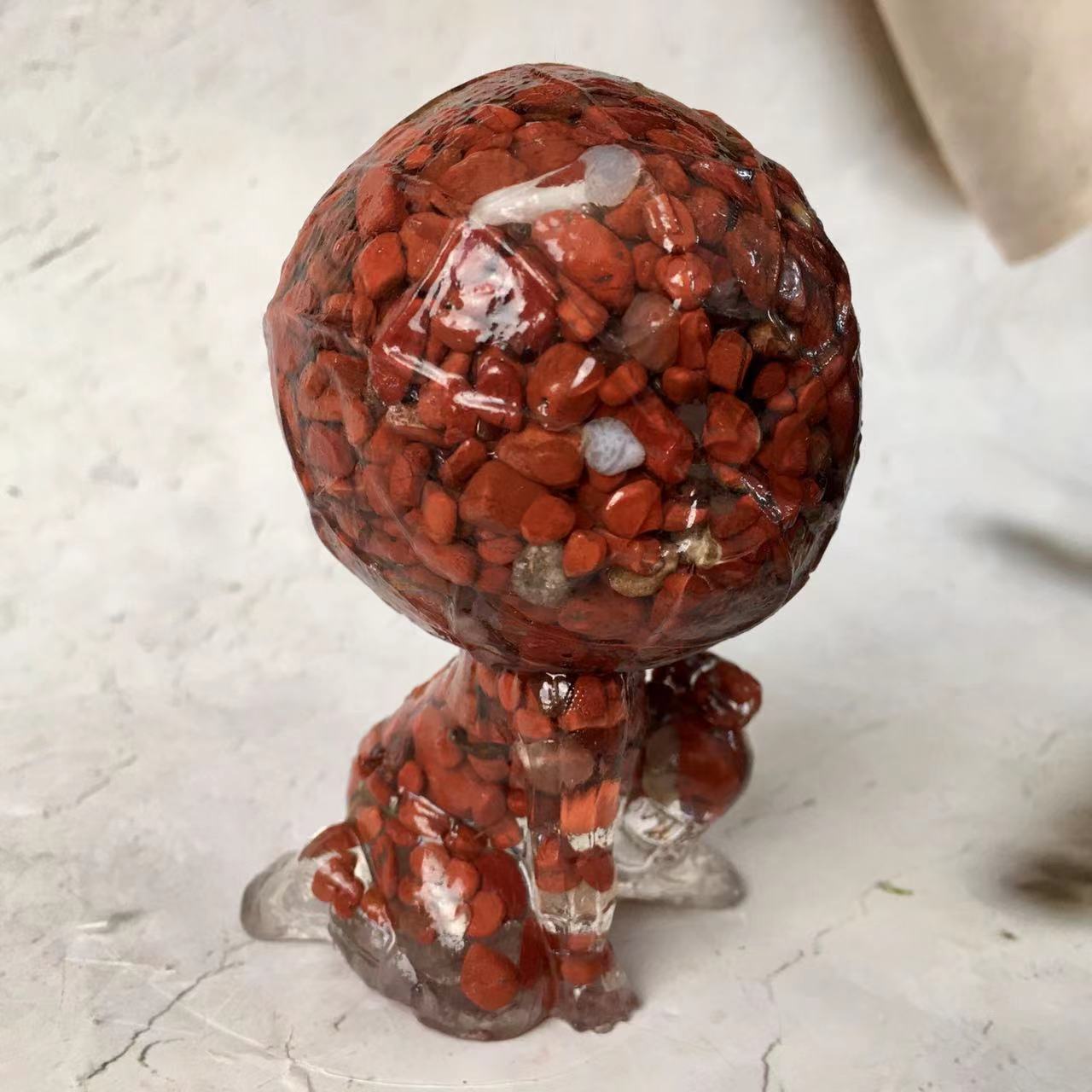Wholesale Resin Chip Carving Crafts Natural Spider People/Man for Decoration