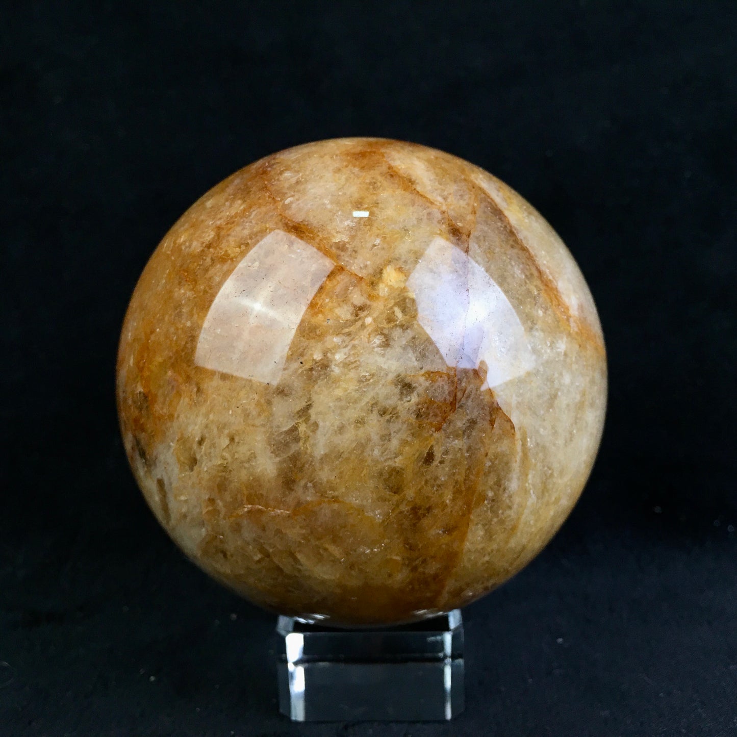 Wholesale high quality reiki natural Golden hearler sphere for decoration 1kg