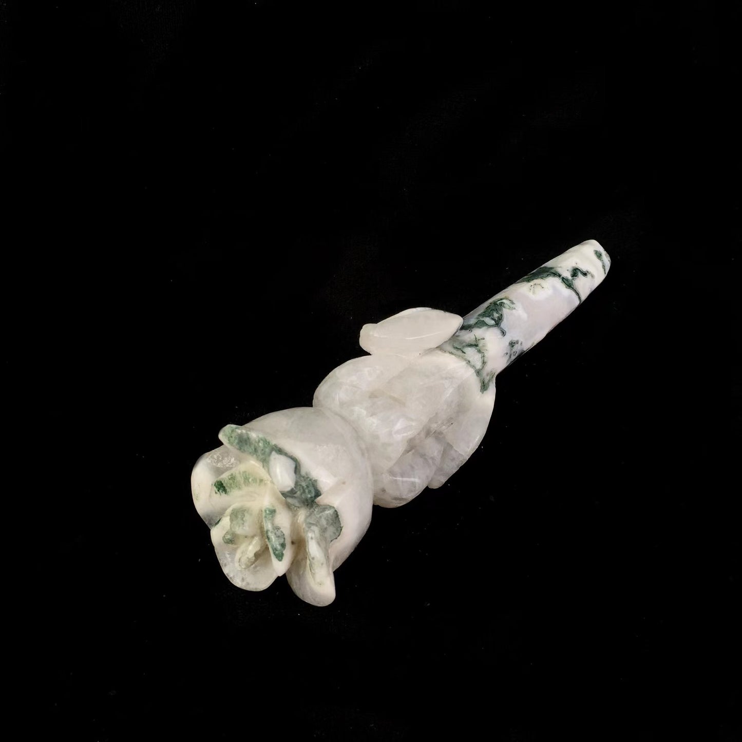 Wholesale natual crystals healing stones moss agate rose wand tower moss agate crystal rose wand for decoraiotion