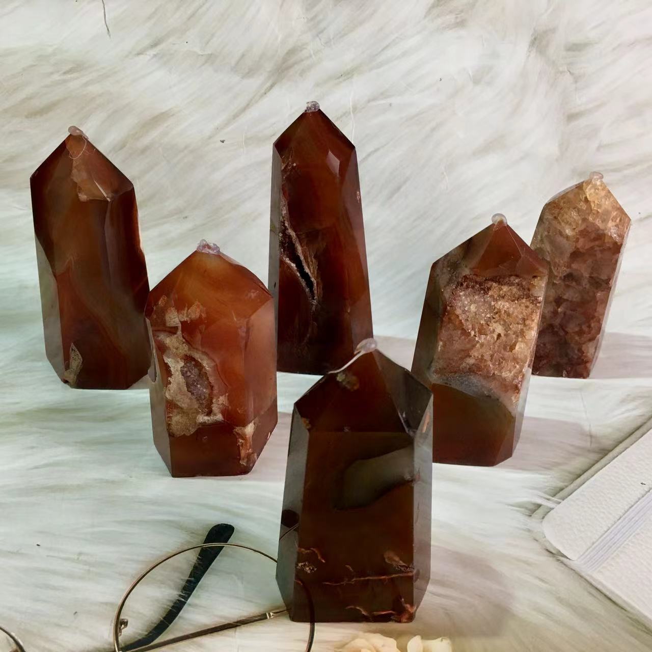 Wholesale High Quality Reiki Carnelian Tower Natural Healing Crystal for decoraiotion 1kg