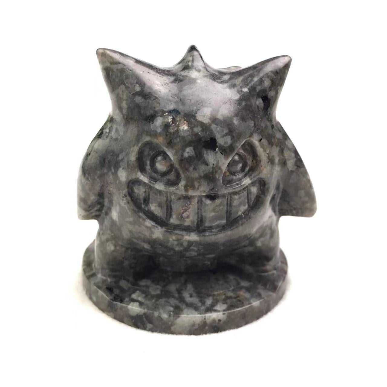 Wholesale high quality reiki natural crystal carving  yooperlite gengar for decoraiotion