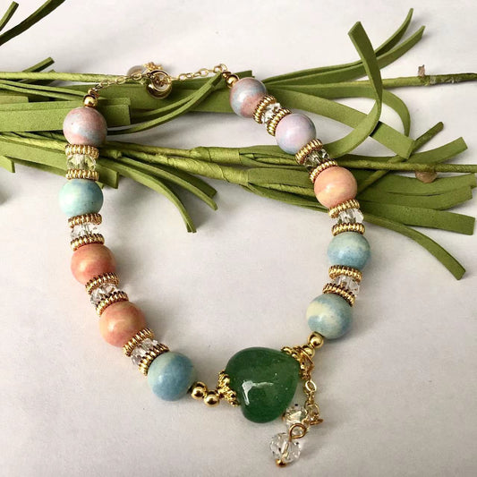 Natural crystal  BraceletHealing Natural Stone Crystal Bracelet