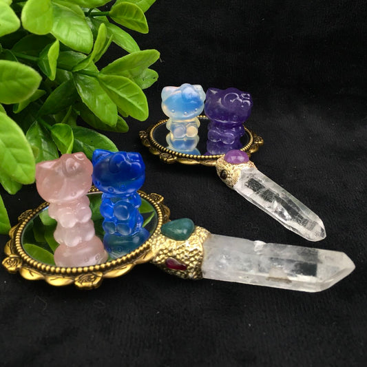 Wholesale  Natural Healing  Hello kitty  carving for decoration