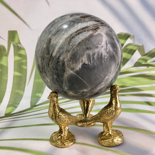 Wholesale high quality reiki natural soot stone sphere for decoration 1kg