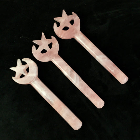 Wholesale natural Crystals Healing rose quartz magic Wand For Decoration
