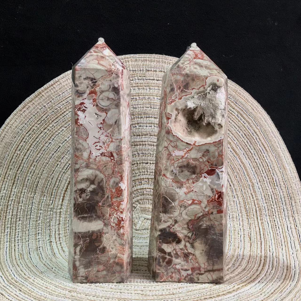 Wholesale  Crystals  Money Agate  Tower for decoraiotion 1kg