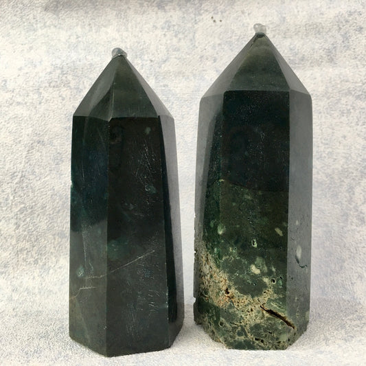 Wholesale natural  ocean jasper tower for decoration 1kg