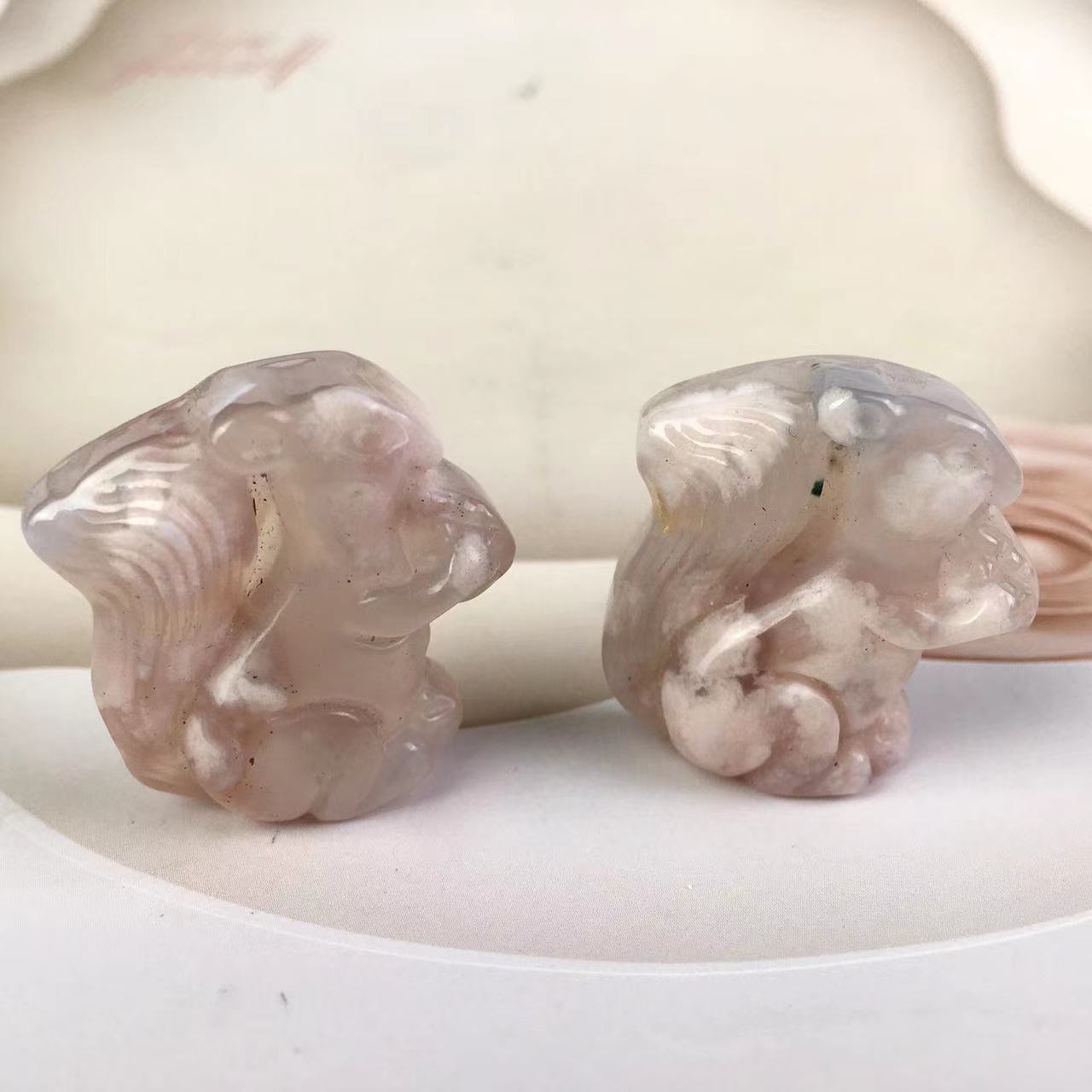 Wholesale High quality Sakura Agate squirrel For Decoration