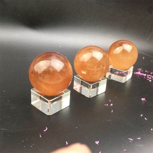 Wholesale Natural honey calcite crystal balls/sphere for decoraiotion 1kg
