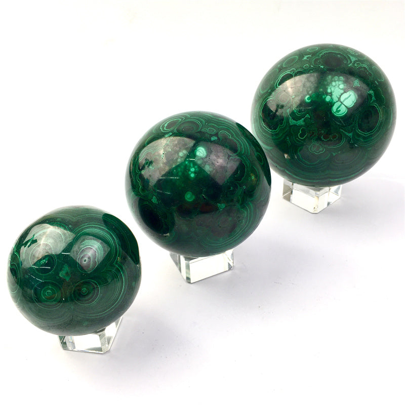 Wholesale  Natural Healing  Malachite sphere for decoration 1kg