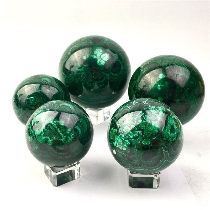 Wholesale  Natural Healing  Malachite sphere for decoration 1kg