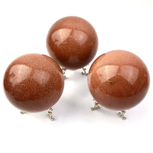 Wholesale  Natural Healing Gold Sandstone sphere for decoration 1kg