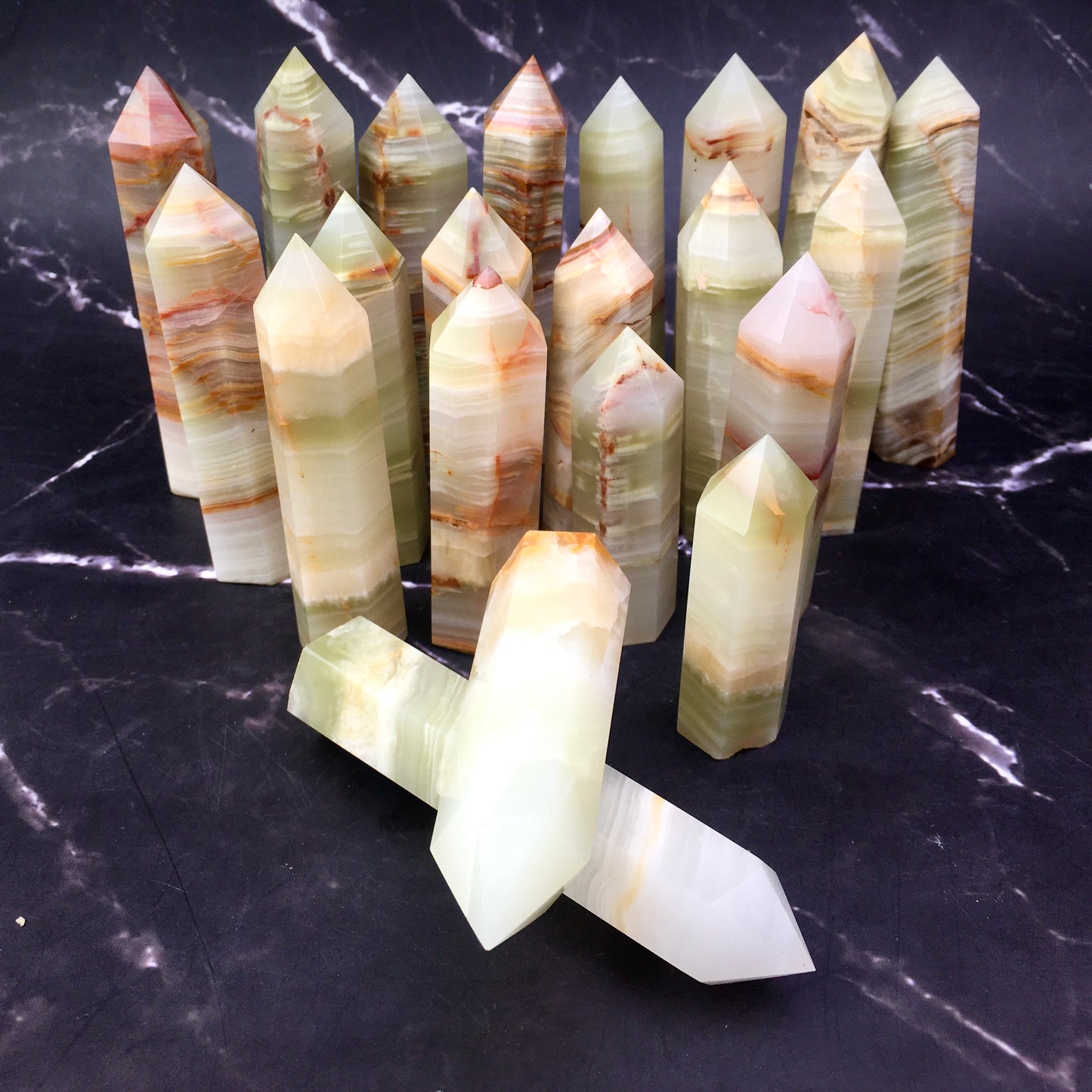 Wholesale natural for Afghanistan jade Healing stone tower  ($46/kg) 1kg