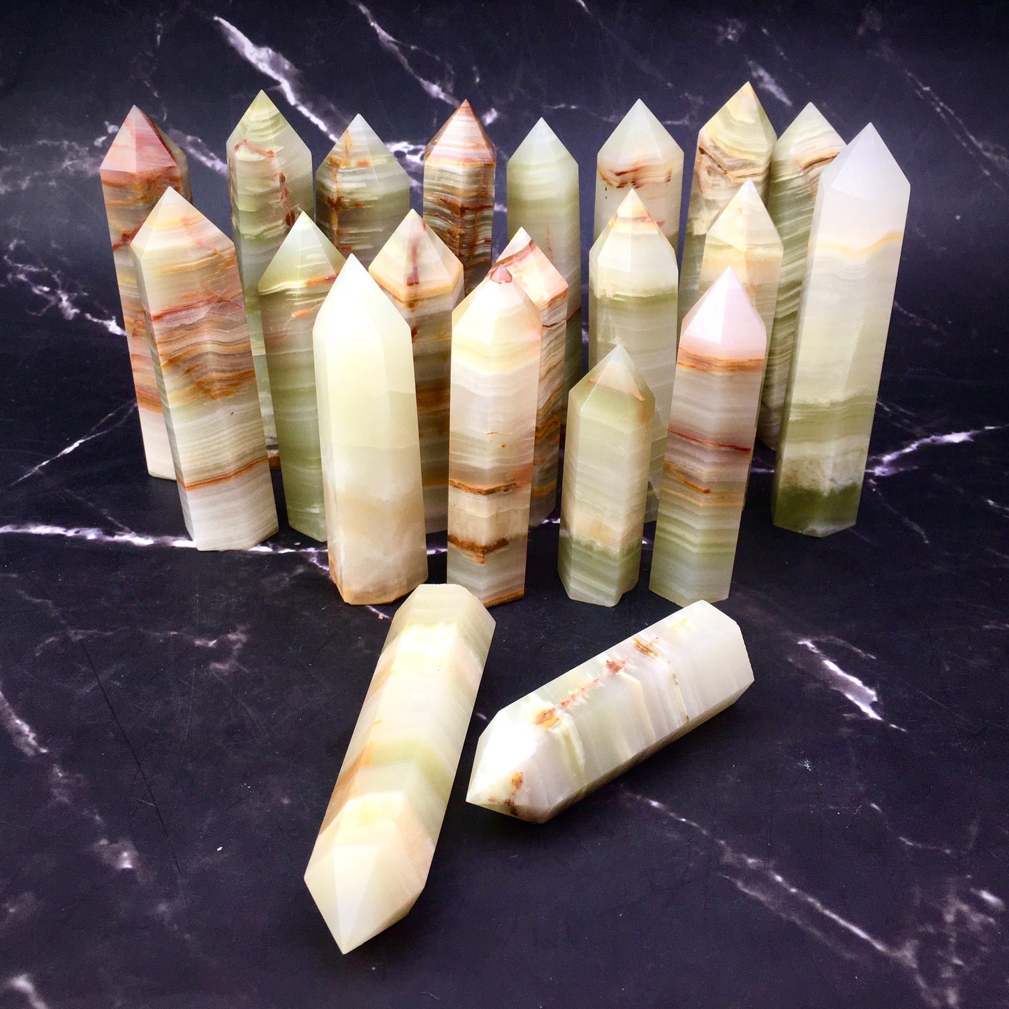 Wholesale natural for Afghanistan jade Healing stone tower  ($46/kg) 1kg
