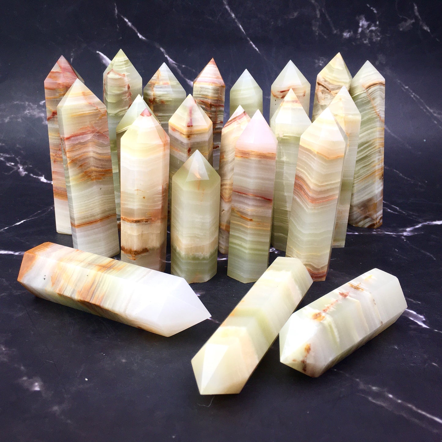 Wholesale natural for Afghanistan jade Healing stone tower  ($46/kg) 1kg
