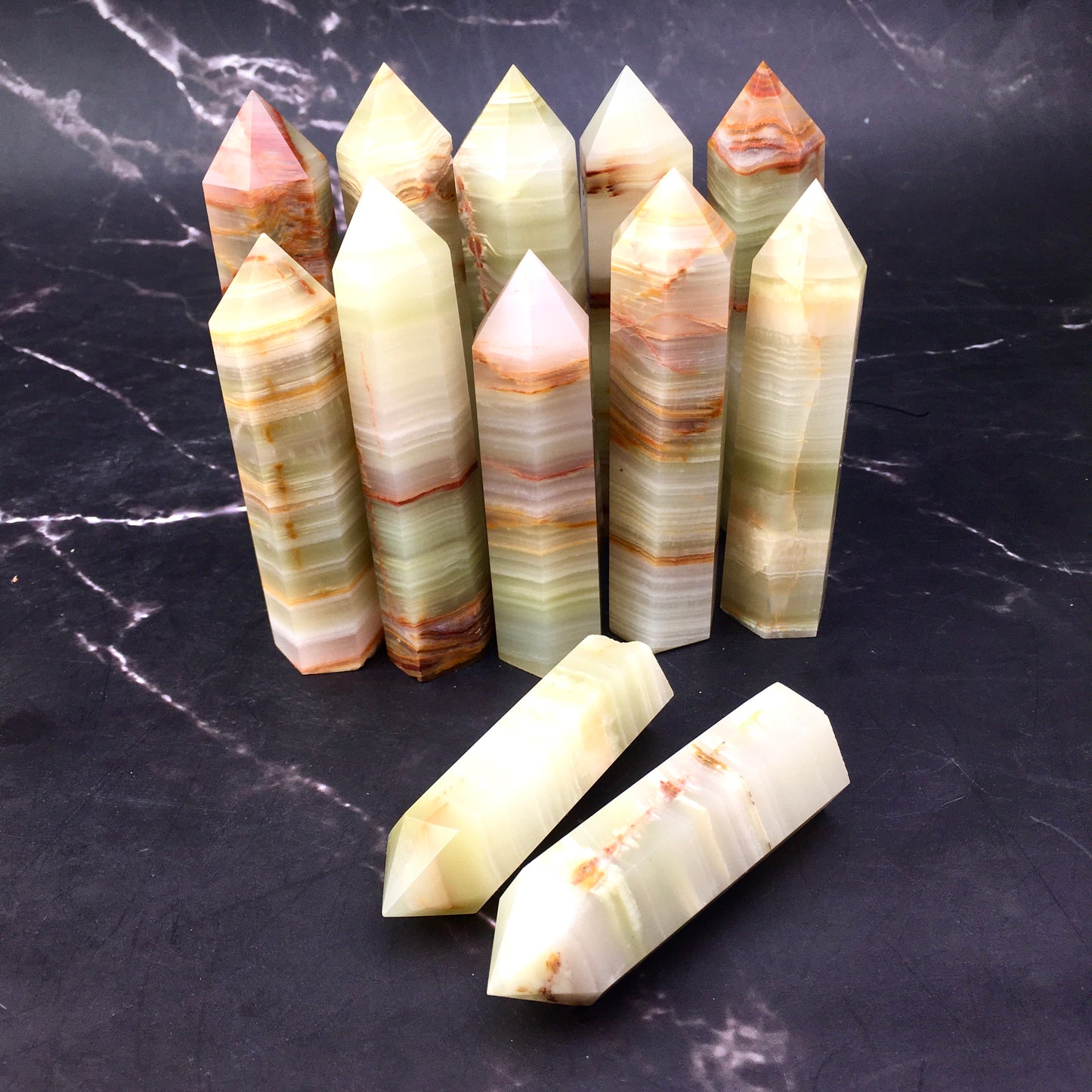 Wholesale natural for Afghanistan jade Healing stone tower  ($46/kg) 1kg