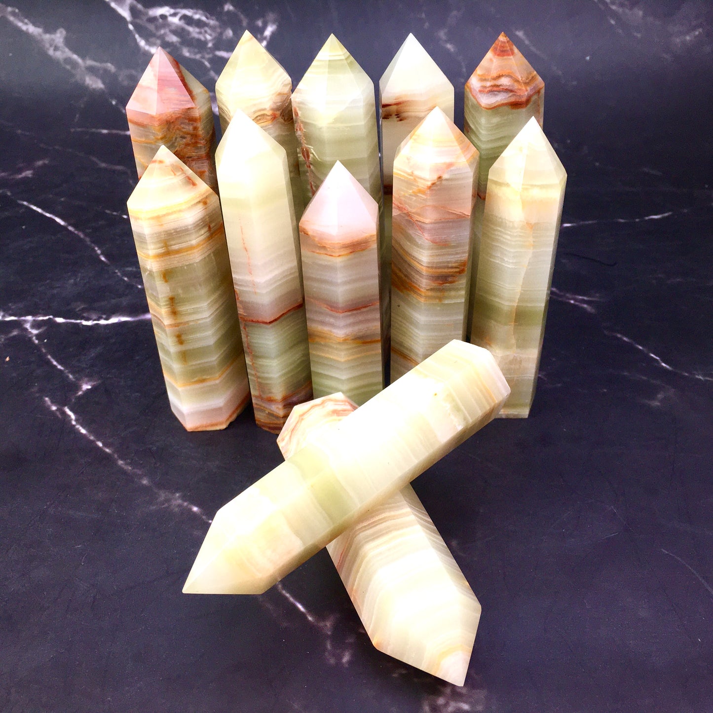 Wholesale natural for Afghanistan jade Healing stone tower  ($46/kg) 1kg