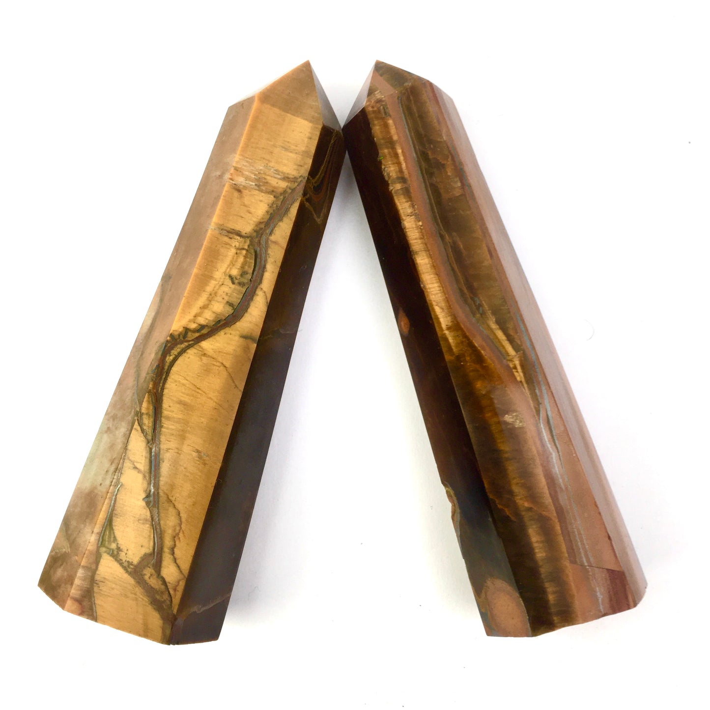 Wholesale natural high quality healing crystals yellow tiger eye tower for decoration 1kg