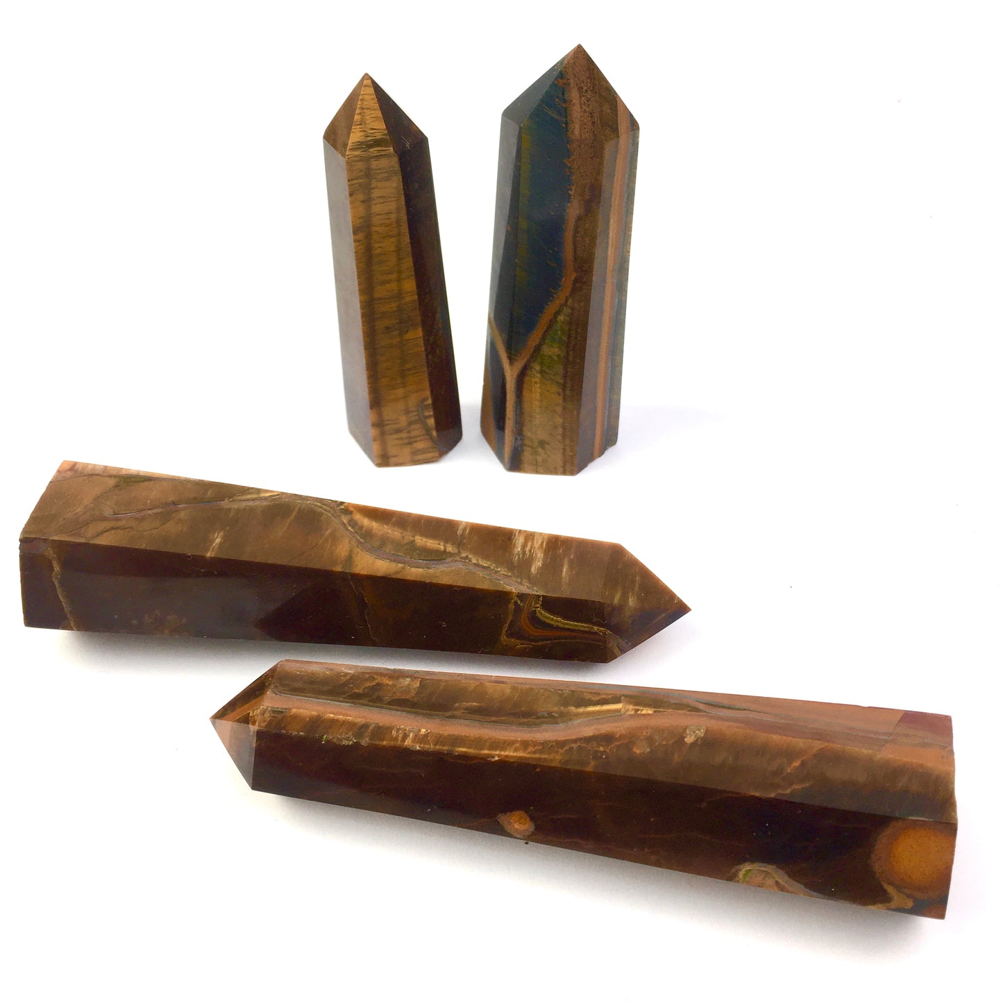 Wholesale natural high quality healing crystals yellow tiger eye tower for decoration 1kg