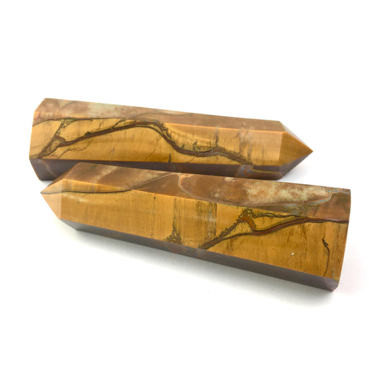 Wholesale natural high quality healing crystals yellow tiger eye tower for decoration 1kg