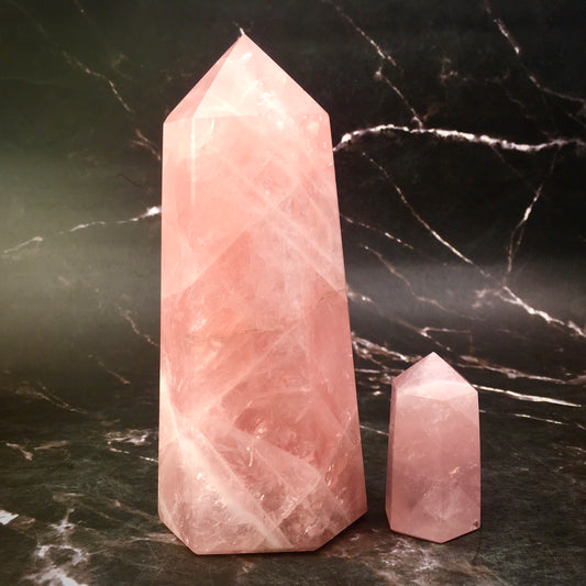 Wholesale Natural Healings Crystals  Rose Quartz Tower for decoraiotion 1kg