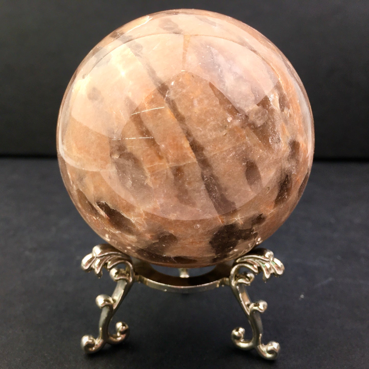 Wholesale high quality reiki natural Moonlight and calcite sphere for decoration 1kg