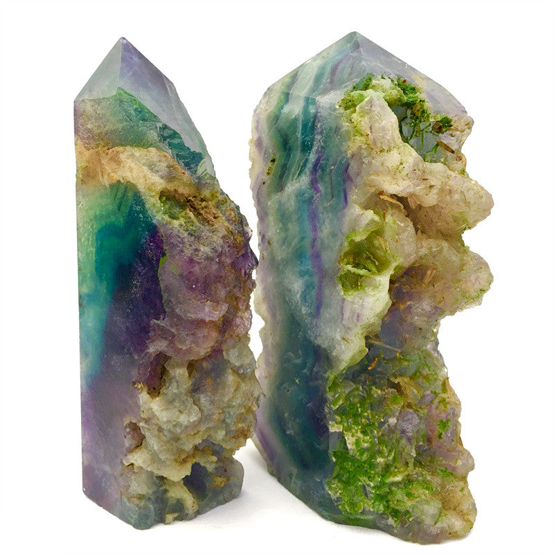 Wholesale Natural Reiki  Fluorite Raw Tower for decoraiotion 1kg