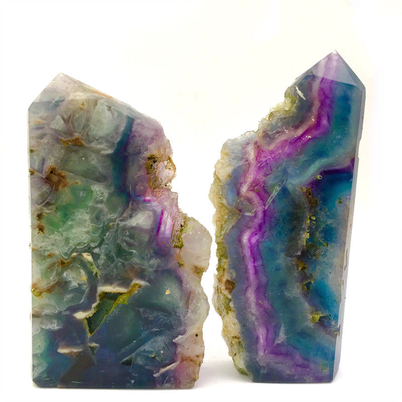 Wholesale Natural Reiki  Fluorite Raw Tower for decoraiotion 1kg