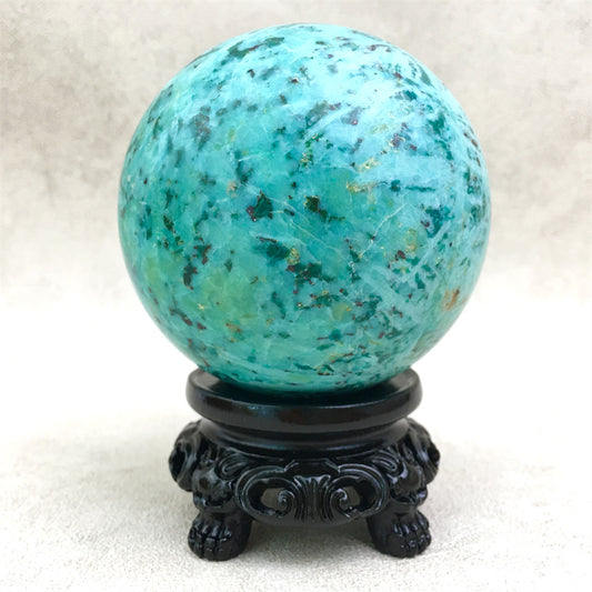 Wholesale high quality reiki natural American turquoise Healing stone sphere（$155/kg） for decoraiotion1kg