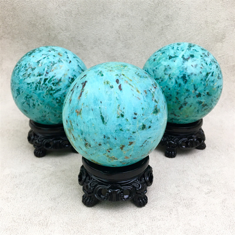 Wholesale high quality reiki natural American turquoise Healing stone sphere（$155/kg） for decoraiotion1kg