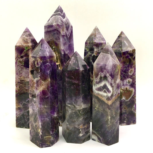 Wholesale Natural Dream Amethyst  Crystal Towers for decoraiotion 1kg