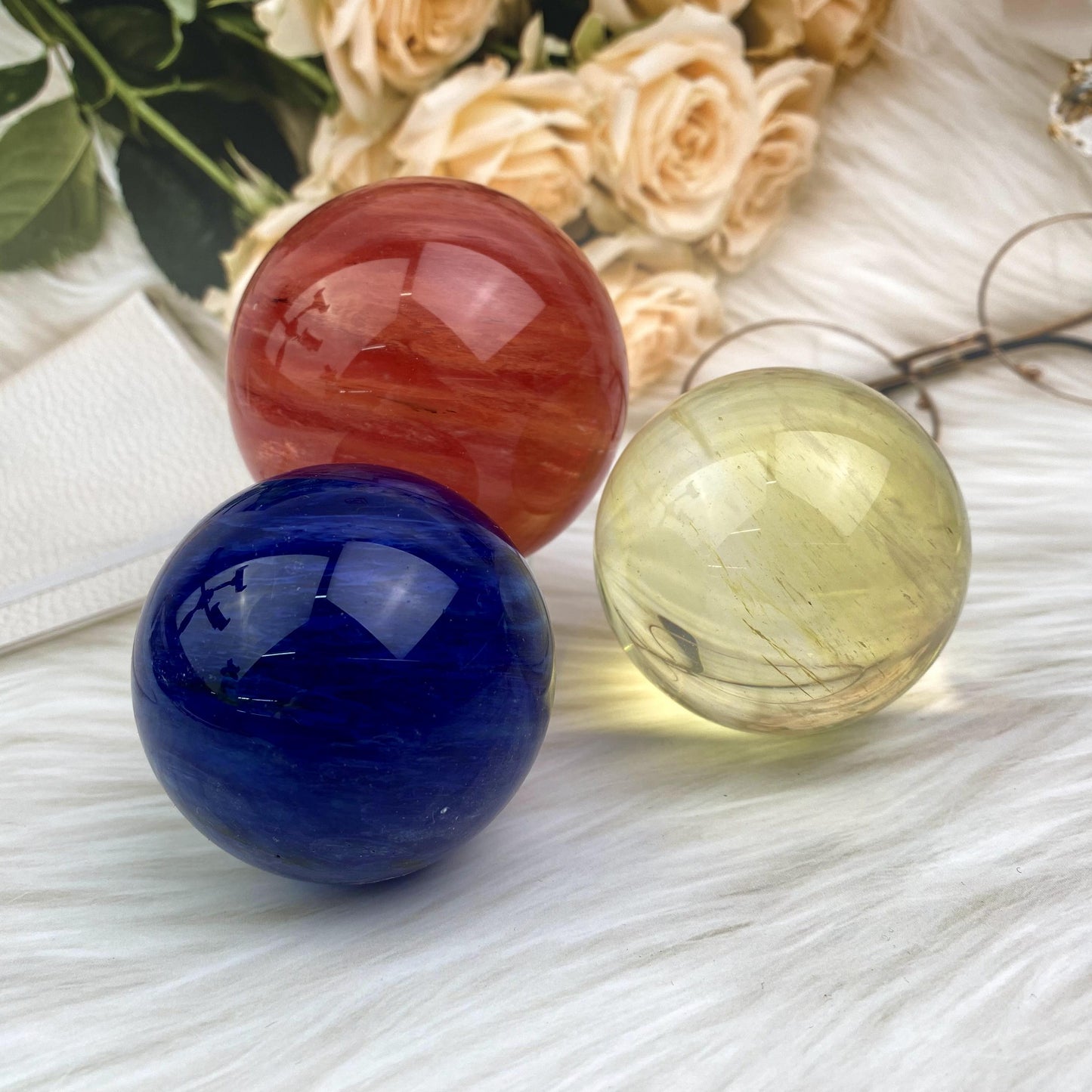 Wholesale healing crystal smelting sphere  for decoraiotion 1kg