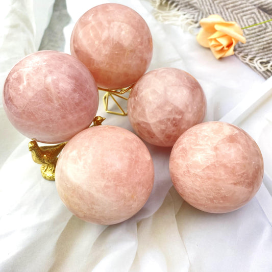 Natural Rose Quartz Sphere Crysta for decoration healing stone 1kg
