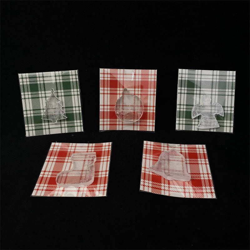 Wholesale high quality reiki natural crystal clear quartz Christmas set carving for decoraiotion