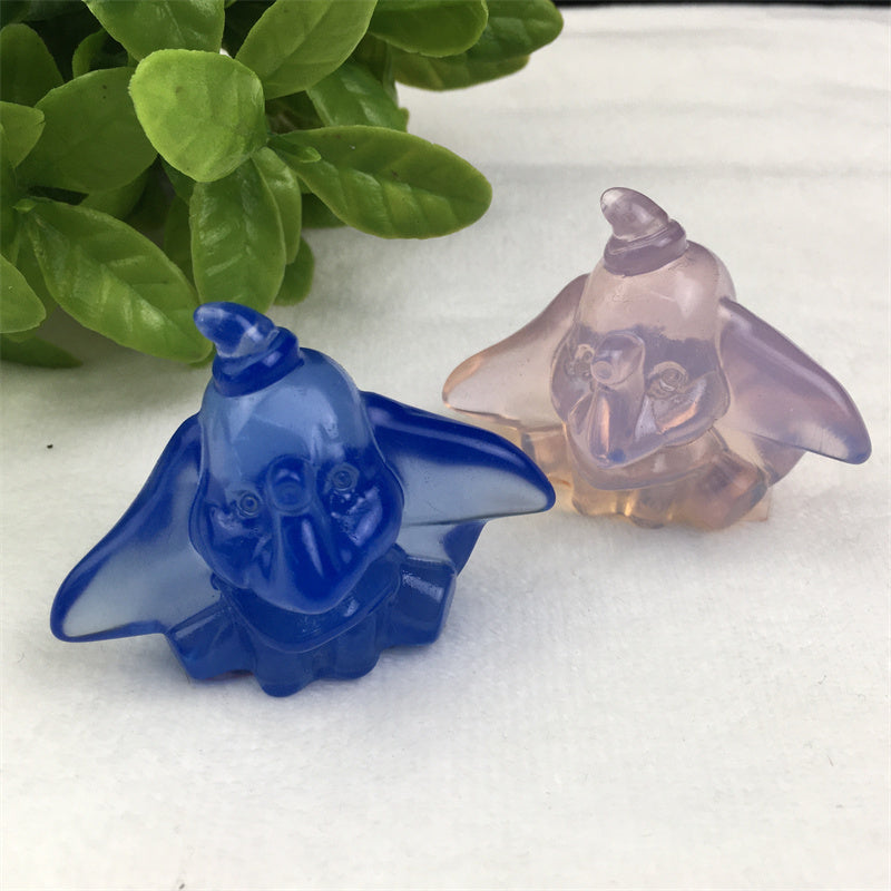 Wholesale  Natural Healing Opal Dumbo carving for decoration