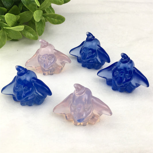 Wholesale  Natural Healing Opal Dumbo carving for decoration