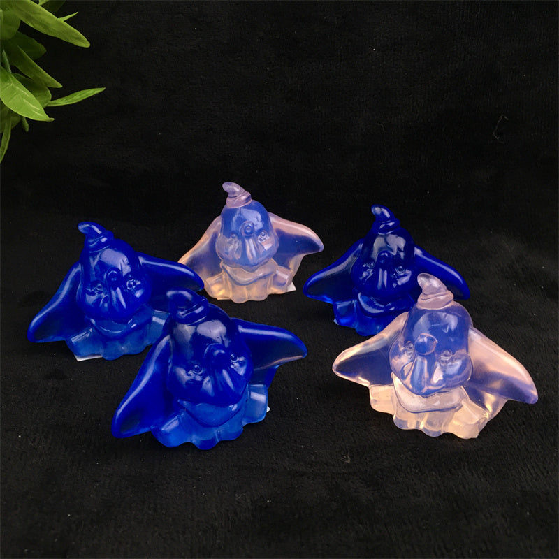 Wholesale  Natural Healing Opal Dumbo carving for decoration