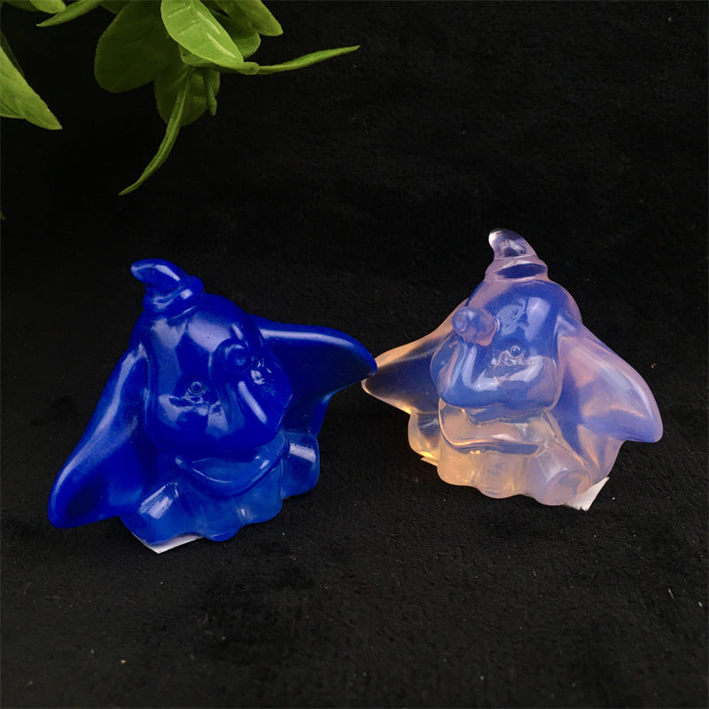 Wholesale  Natural Healing Opal Dumbo carving for decoration