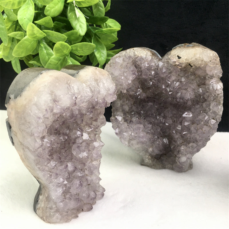Wholesale high quality reiki natural crystal Amethyst angel carving Healing stone  for decoraiotion