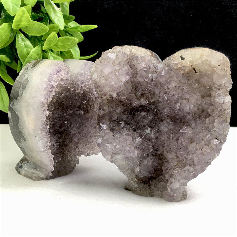 Wholesale high quality reiki natural crystal Amethyst angel carving Healing stone  for decoraiotion