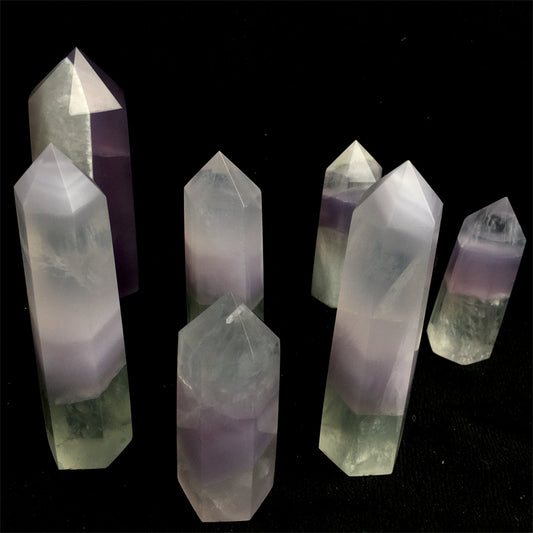 Wholesale high Quality Natural  fluorite Tower for decoraiotion 1kg