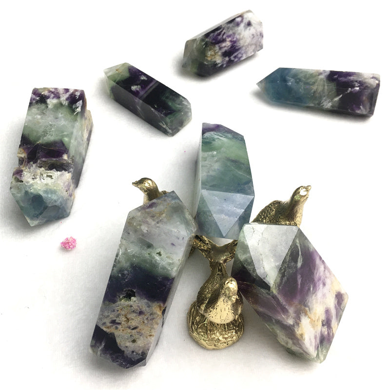Wholesale Natural  Feather Fluorite Tower for decoraiotion 1kg